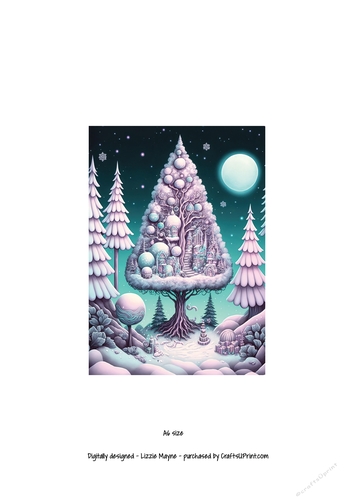 whimsical fantasy Christmas tree.