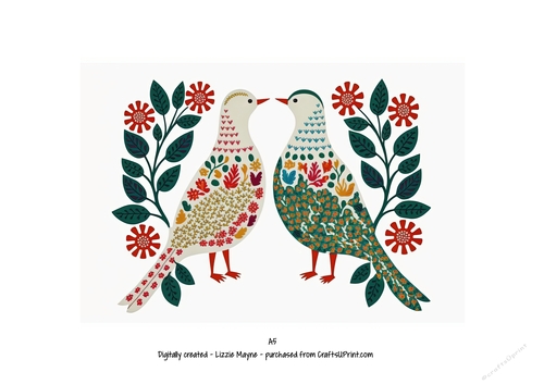 two turtle doves -12 days of christmas