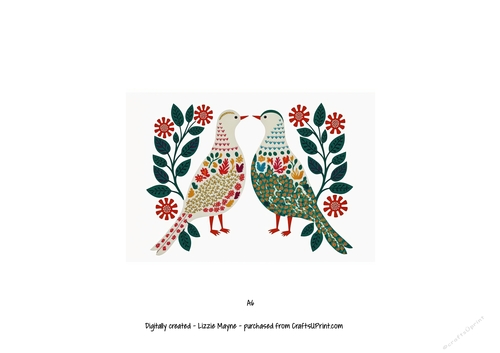 two turtle doves -12 days of christmas