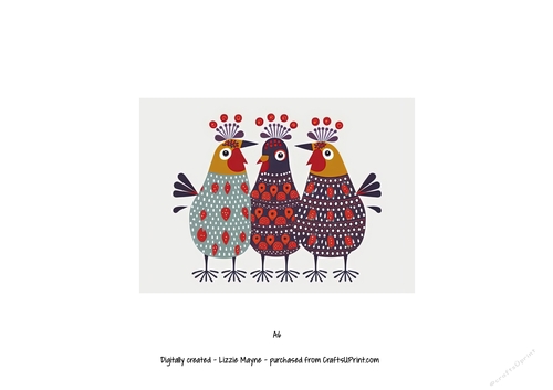 three french hens -12 days of christmas