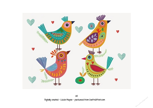 four calling birds -12 days of christmas
