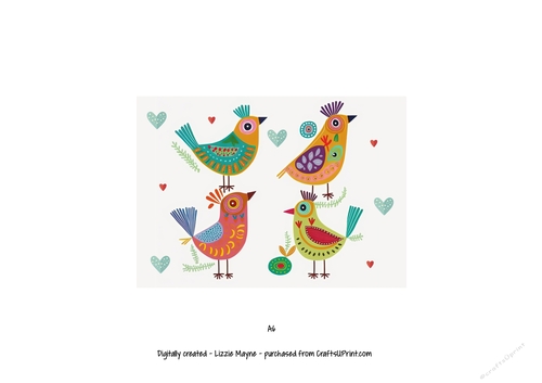 four calling birds -12 days of christmas