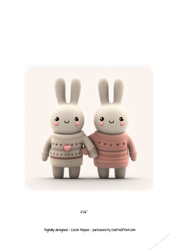 Valentine bunny couple