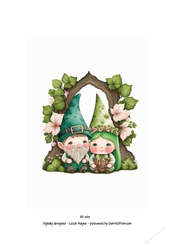 St Patricks Day gnome couple