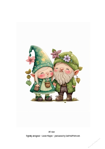 St Patricks Day gnome couple