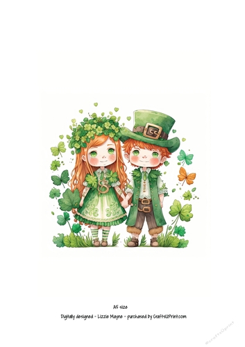 St Patricks Day Leprechaun couple