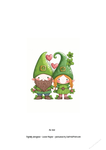 St Patricks Day gnome couple