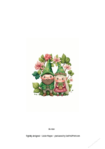 St Patricks Day gnome couple