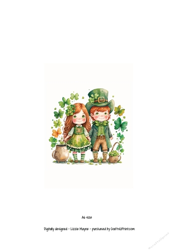 St Patricks Day leprechaun couple
