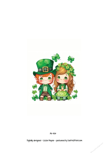 St Patricks Day leprechaun couple