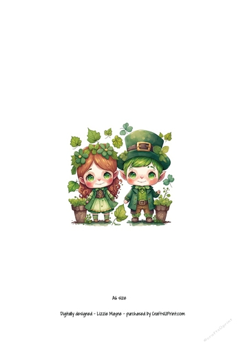 St Patricks Day leprechaun couple