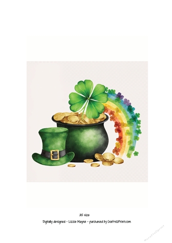 St Patricks Day luck of the Irish pot of gold