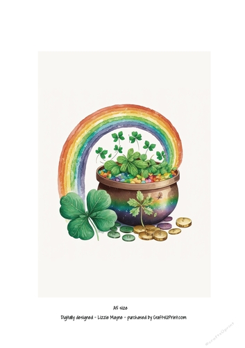 St Patricks Day luck of the Irish pot of gold