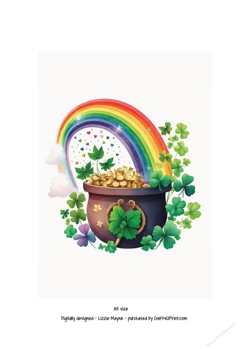 St Patricks Day luck of the Irish pot of gold