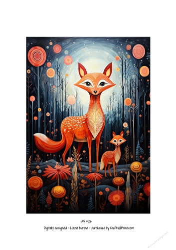 Enchanting Foxes Amidst Autumn leaves