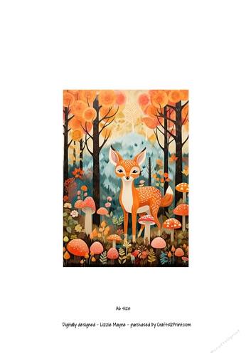 Fawns Dreamy Mushroom Forest Frolic