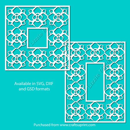 Abstract Tudor Rose Frame