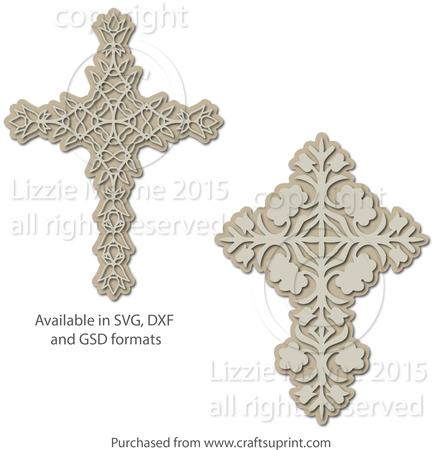 Folk Art Flower Crosses