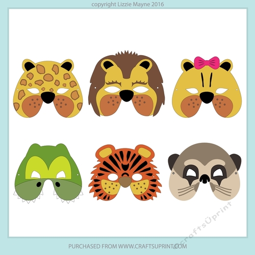 Safari and Jungle animal masks