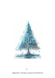 Fantasy Christmas ice tree.
