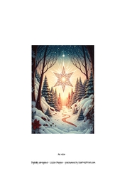 whimsical fantasy Christmas star.