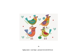 four calling birds -12 days of christmas