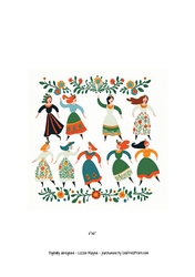 nine ladies dancing -12 days of christmas
