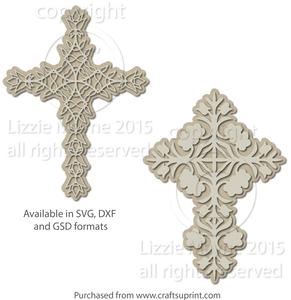 Folk Art Flower Crosses