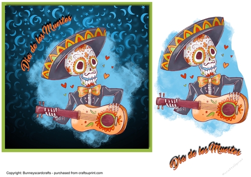 Dia de los Muertos 7x7 card