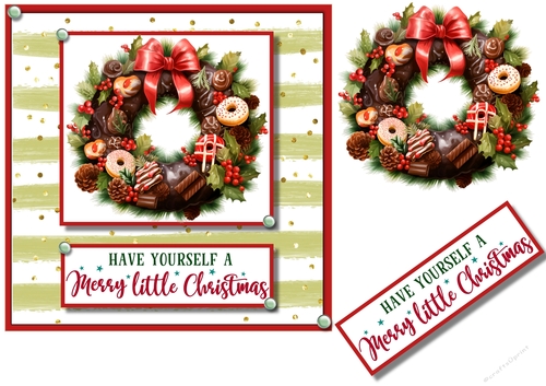 Christmas Card Wreath