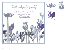 Deepest Sympathy 7x7 quick card