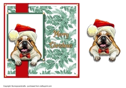 Christmas Bulldog 