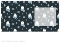 Christmas wolf 7x7 insert Blank