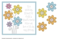 Birthday floral doodle 7x7 quick card