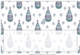 Christmas Santa and Reindeer Scandanavian Style - Emma Lrge Dl insert Blank