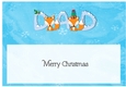 Christmas Foxes Large Dl 3d Decoupage Dad insert