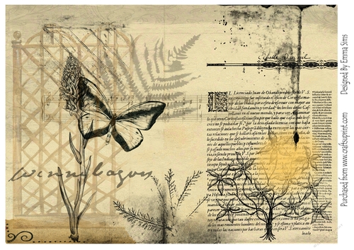 Vintage Butterfly Background Medley