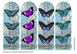 Beautiful Butterfly Bookmarks