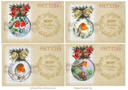 Christmas Bauble Postcards