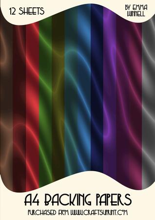12 Sumptuous Satin A4 Backing Papers - Gorgeous Jewels