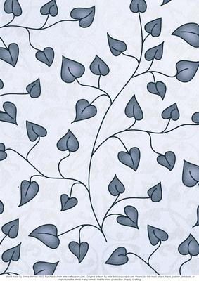 Love Grows Backing Paper - Powder Blue & Steel Blue