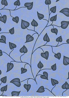 Love Grows Backing Paper - Steel & Cornflower Blue