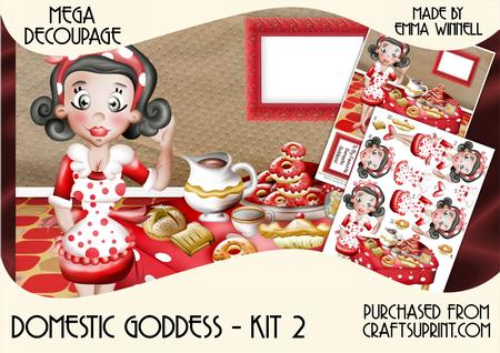 Domestic Goddess Mega Decoupage 8x8 Mini Kit 2
