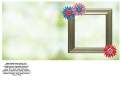 Hurrying Hen 6x6 Insert - Pink, Red, Blue & Green