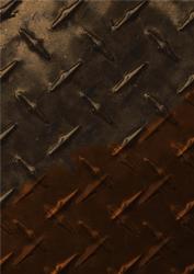 Grunge Metallic A4 Backing Paper - Burnt Orange