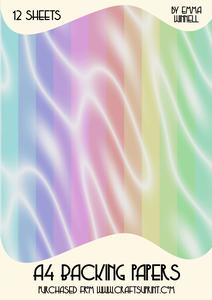 12 Sumptuous Satin A4 Backing Papers - Pretty Pastels