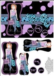 Shopping-mad Teen Pyramage - Lilac & Blue