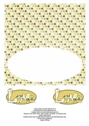Love Hearts Dl Insert & Tags - Primrose Yellow