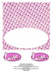 Love Hearts Dl Insert & Tags - Pale Mauve