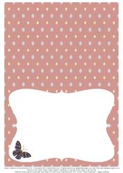 Butterfly Kisses Insert - Red & Blue